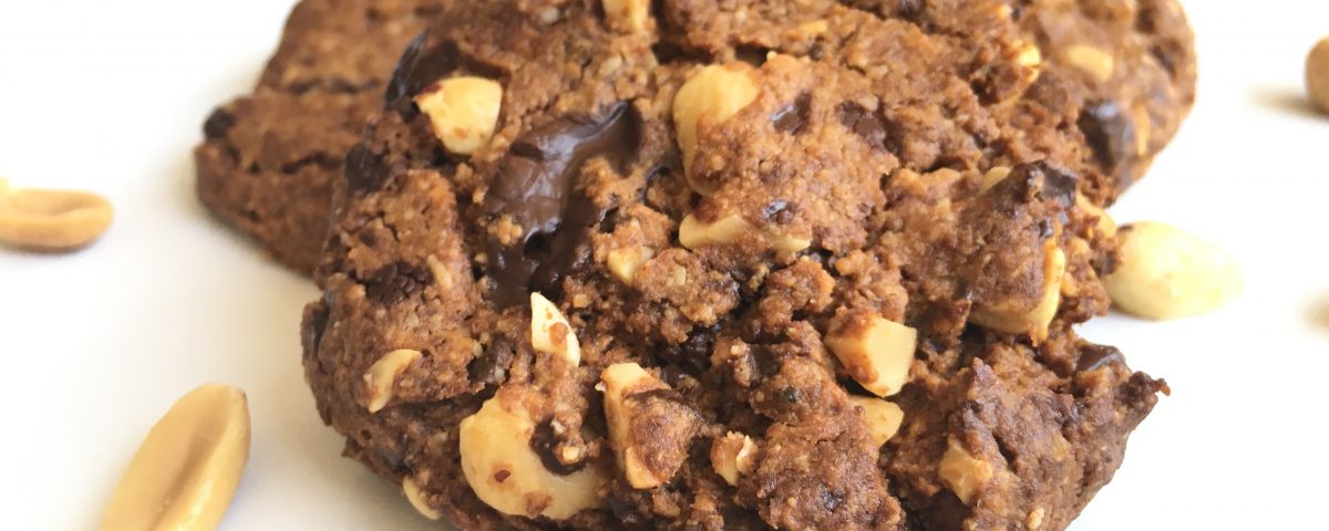 Chocolate chips & peanutbutter cookies (vegan) - Chocolade Zusjes